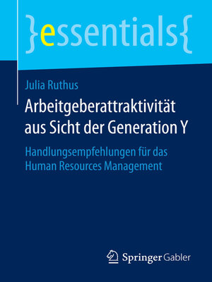 cover image of Arbeitgeberattraktivität aus Sicht der Generation Y